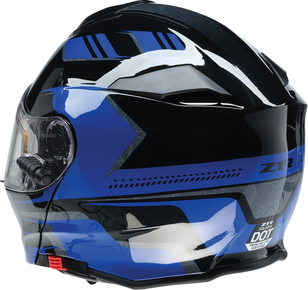 Z1R, Z1R Solaris 2.0 Helmet First Tracks Electric Dual Pane Shield Black/Blue Small 0120-0832