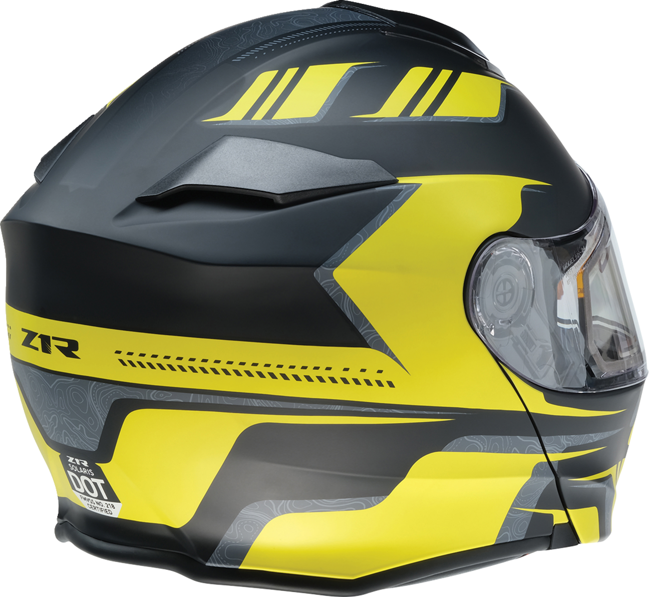 Z1R, Z1R Solaris 2.0 Helmet First Tracks Electric Dual Pane with Sun Visor – Black/Hi-Viz, XS (Part No. 0120-0837)