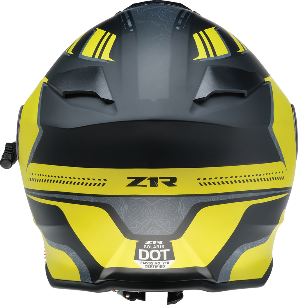 Z1R, Z1R Solaris 2.0 Helmet First Tracks Electric Dual Pane with Sun Visor – Black/Hi-Viz, XS (Part No. 0120-0837)