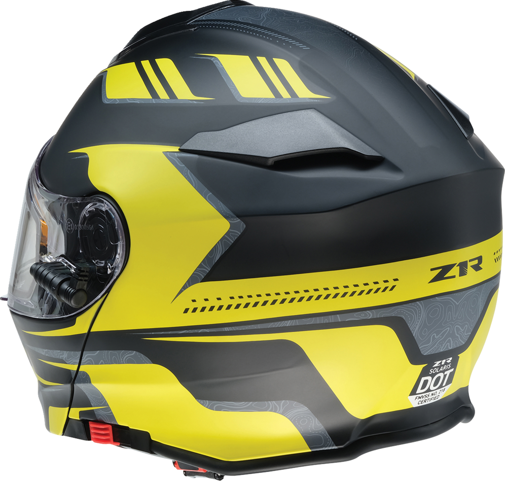 Z1R, Z1R Solaris 2.0 Helmet First Tracks Electric Dual Pane with Sun Visor – Black/Hi-Viz, XS (Part No. 0120-0837)