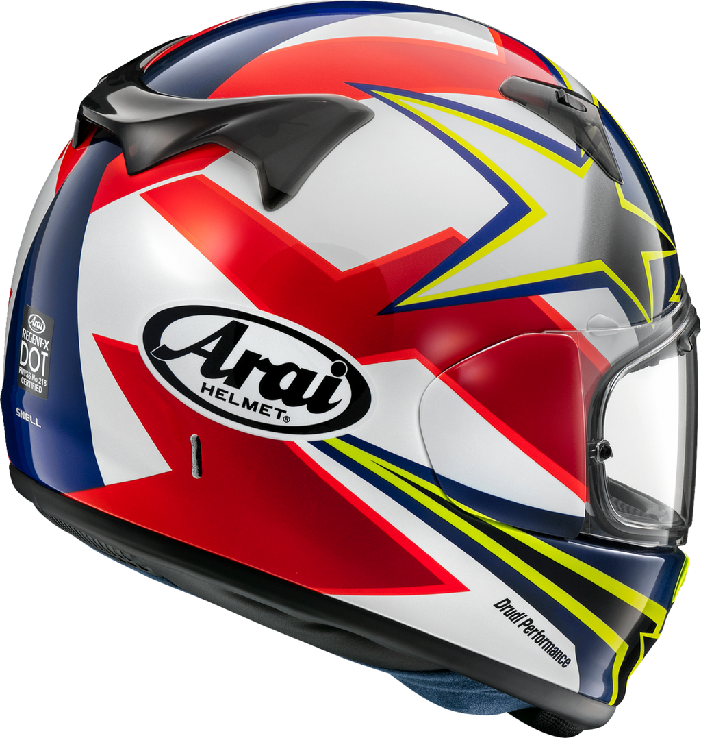 ARAI HELMETS, ARAI HELMETS Regent-X Stars & Stripes Dark Motorcycle Helmet - Medium (Part Number 0101-17465)