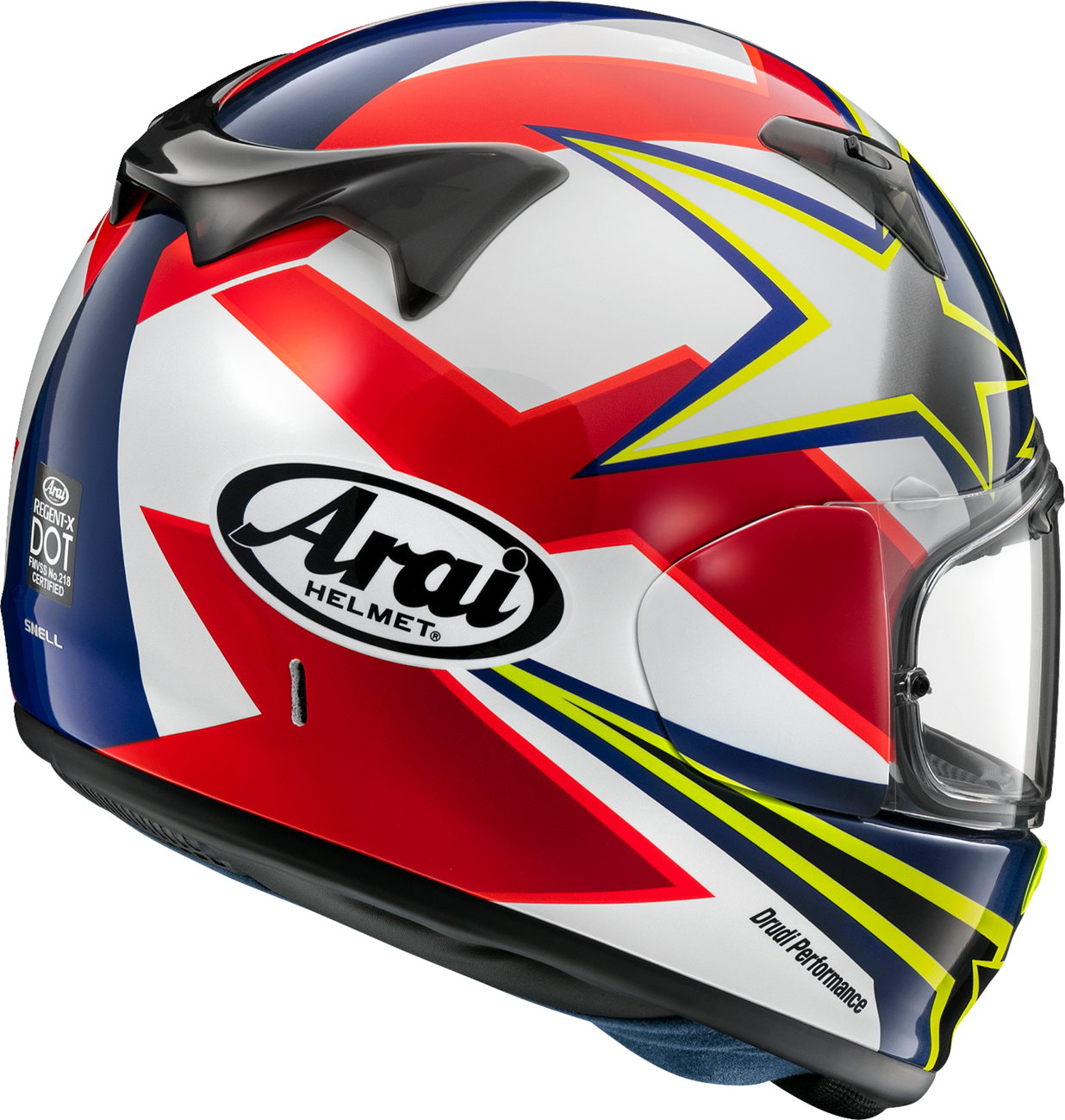 ARAI HELMETS, ARAI HELMETS Regent-X Stars & Stripes Dark Motorcycle Helmet - Medium (Part Number 0101-17465)
