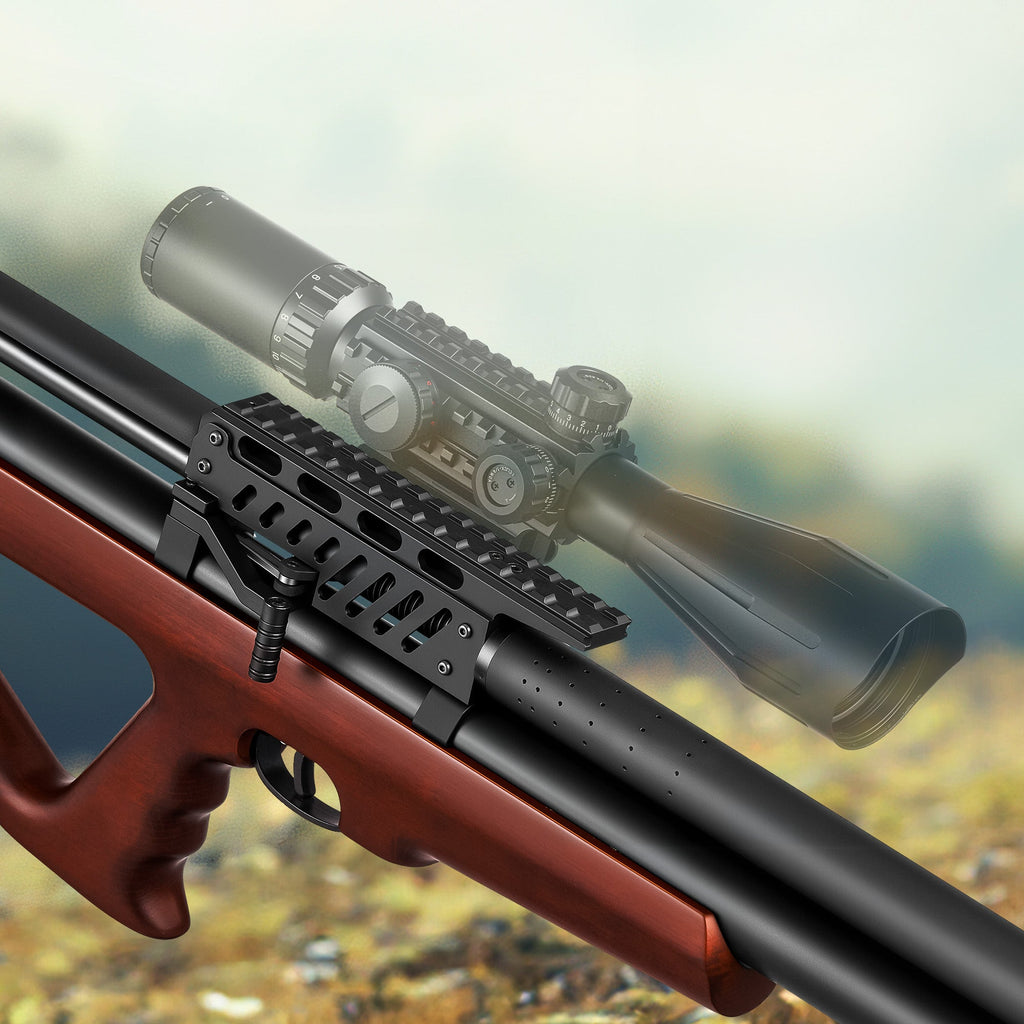 Pinty Striker - 9 Pellet .22/.25 Cal PCP Air Gun, 5.5/6.4 mm High Power Air Gun Rifle for Picatinny Rail