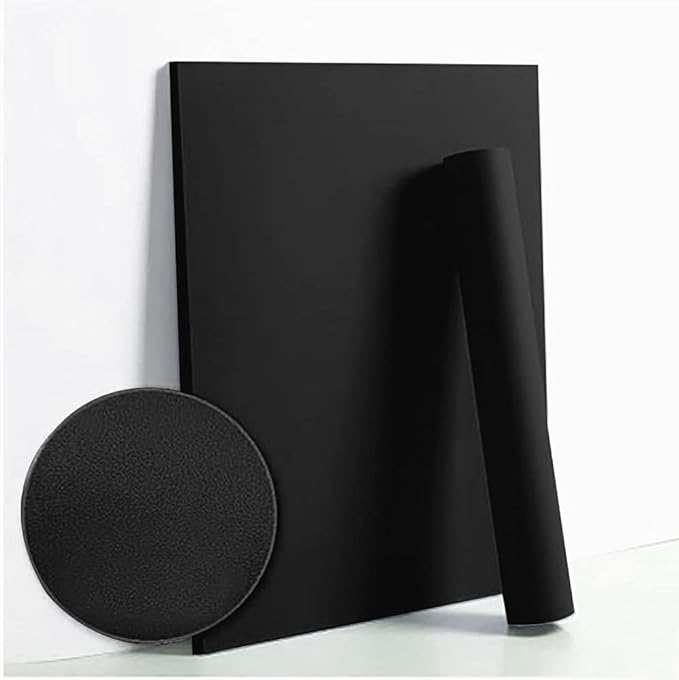 Dimoon 590''x17.7'' Black Peel and Stick Wallpaper Contact Paper Self Adhesive Wall Paper