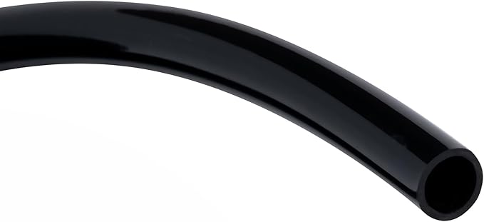 Black Vinyl Tubing 1” ID × 1 1/4” OD - 25 Feet PVC Flexible Plastic Tube Hybrid Hose, Transfer Water Air Oil for Pond Fountain Garden, Non-toxic and BPA free