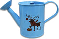 Metal Small Watering Can for Outdoor and Indoor Plants, Watering Can Decor, 500ML (Small Blue)