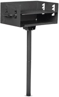 Ash & Ember Park-Style Grill, 384 Sq. In Jumbo Charcoal Grill, Single Post Outdoor Cooking Backyard BBQ, Camp Grilling Barbecues