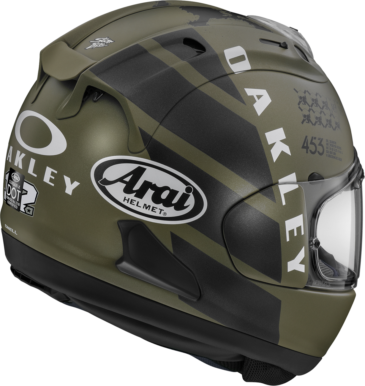 ARAI HELMETS, ARAI HELMETS Corsair-X Helmet with MVK Oakley Design – Size Large (Part Number 0101-17639)