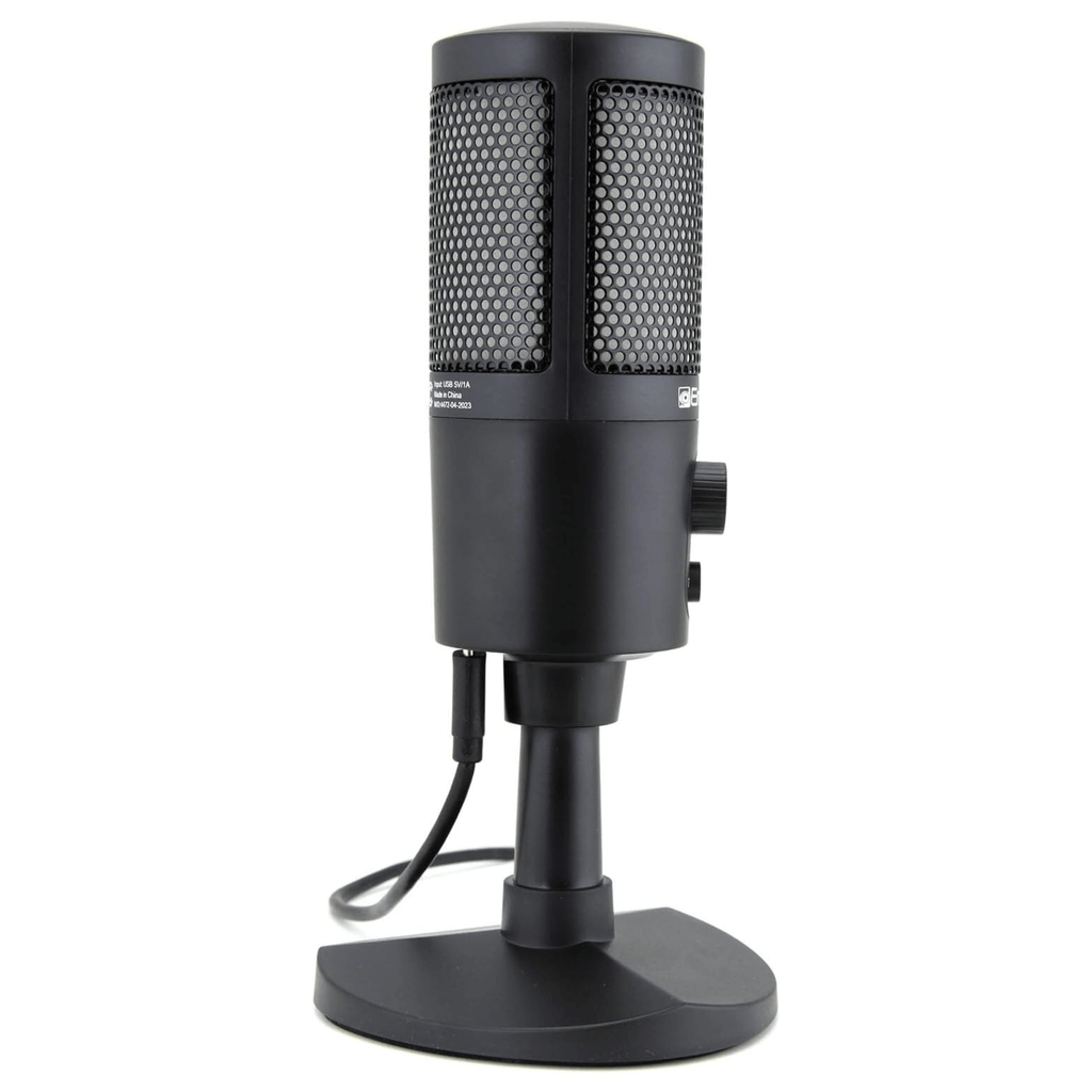 Emerson USB Gaming & Streaming Microphone with RGB Lighting with Tap-to-Mute