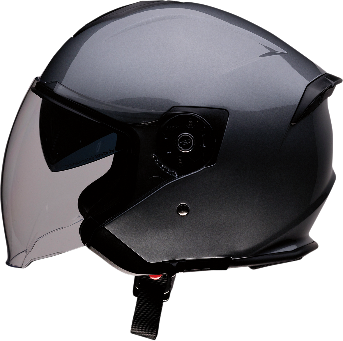 Z1R, Z1R Road Maxx 2.0 Helmet - Dark Silver, XL | Injection-Molded ABS Shell with Drop-down Sun Visor