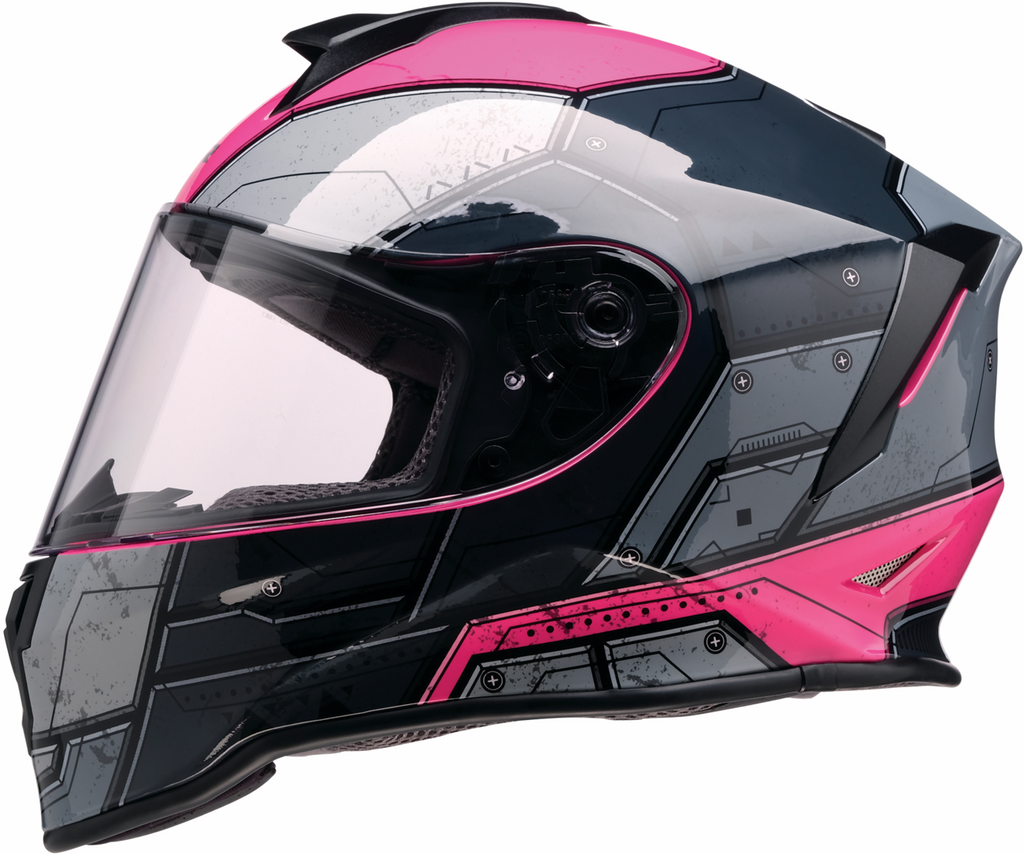 Z1R, Z1R Youth Warrant 2.0 Helmet - Sentinel Black/Pink, Medium - Part 0102-0296