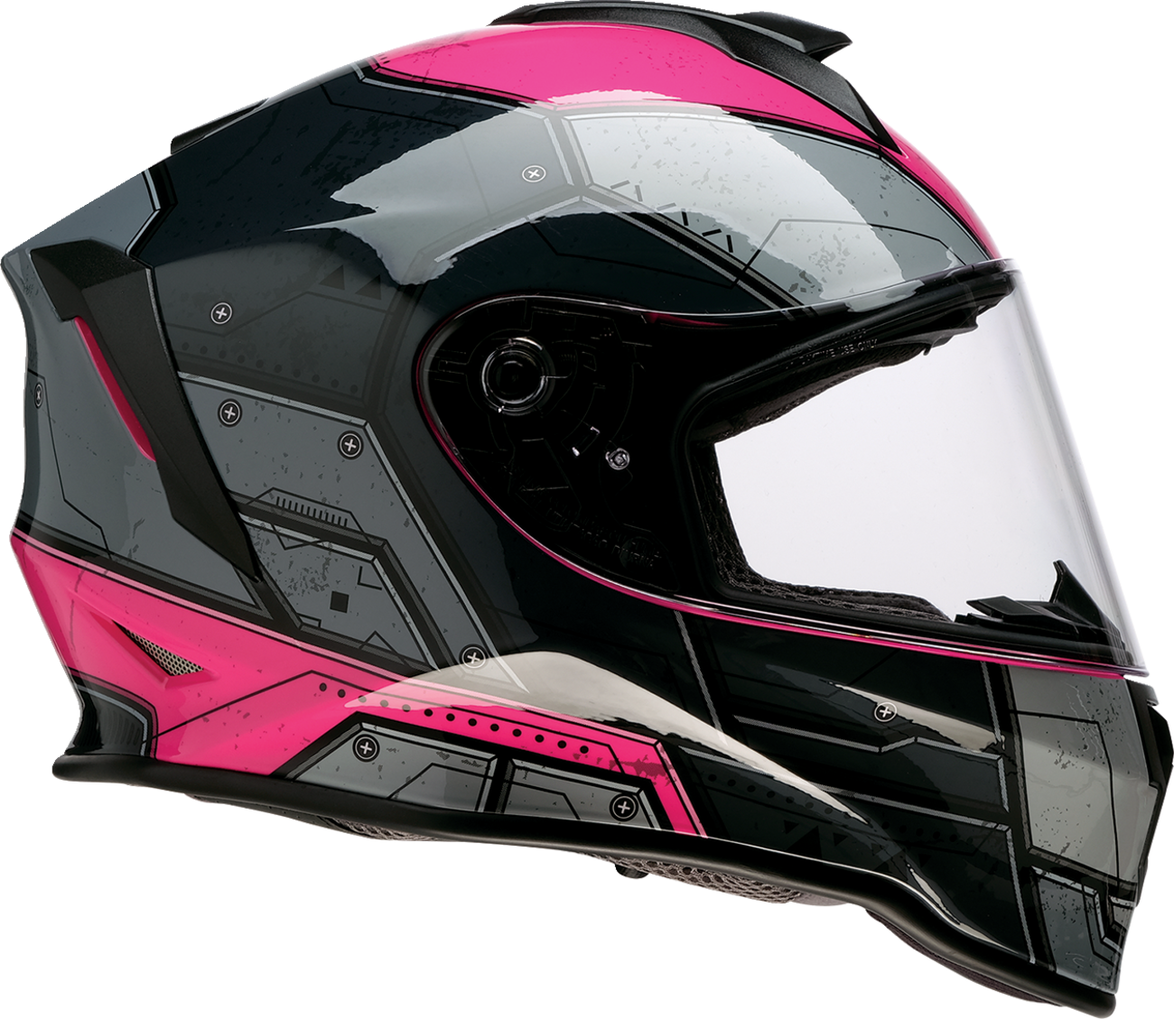 Z1R, Z1R Youth Warrant 2.0 Helmet - Sentinel Black/Pink, Medium - Part 0102-0296