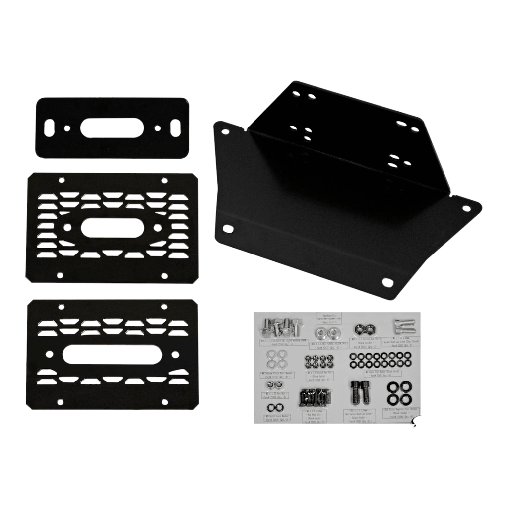 SuperATV Winch Mounting Plate for Polaris Ranger 1000