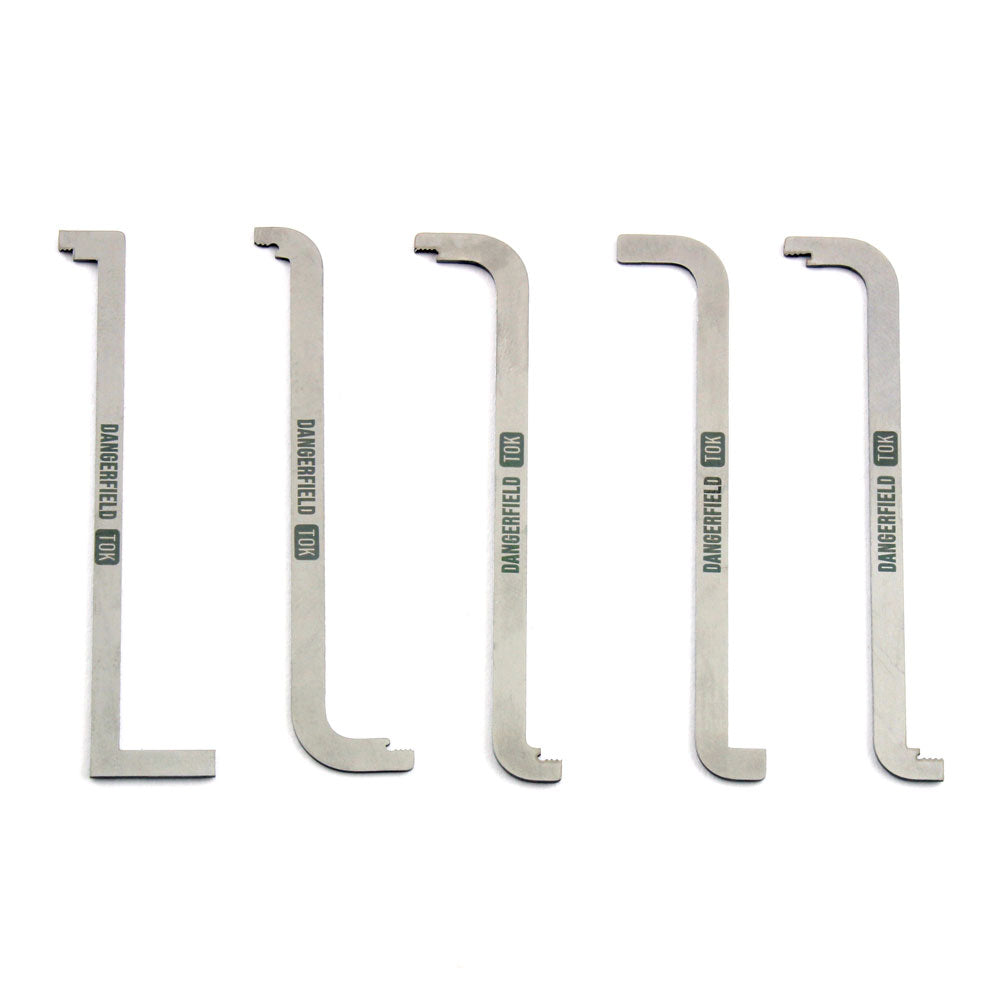 Dangerfield TOK Top of Keyway Tension Wrench / Turning Tools set - 5 Piece