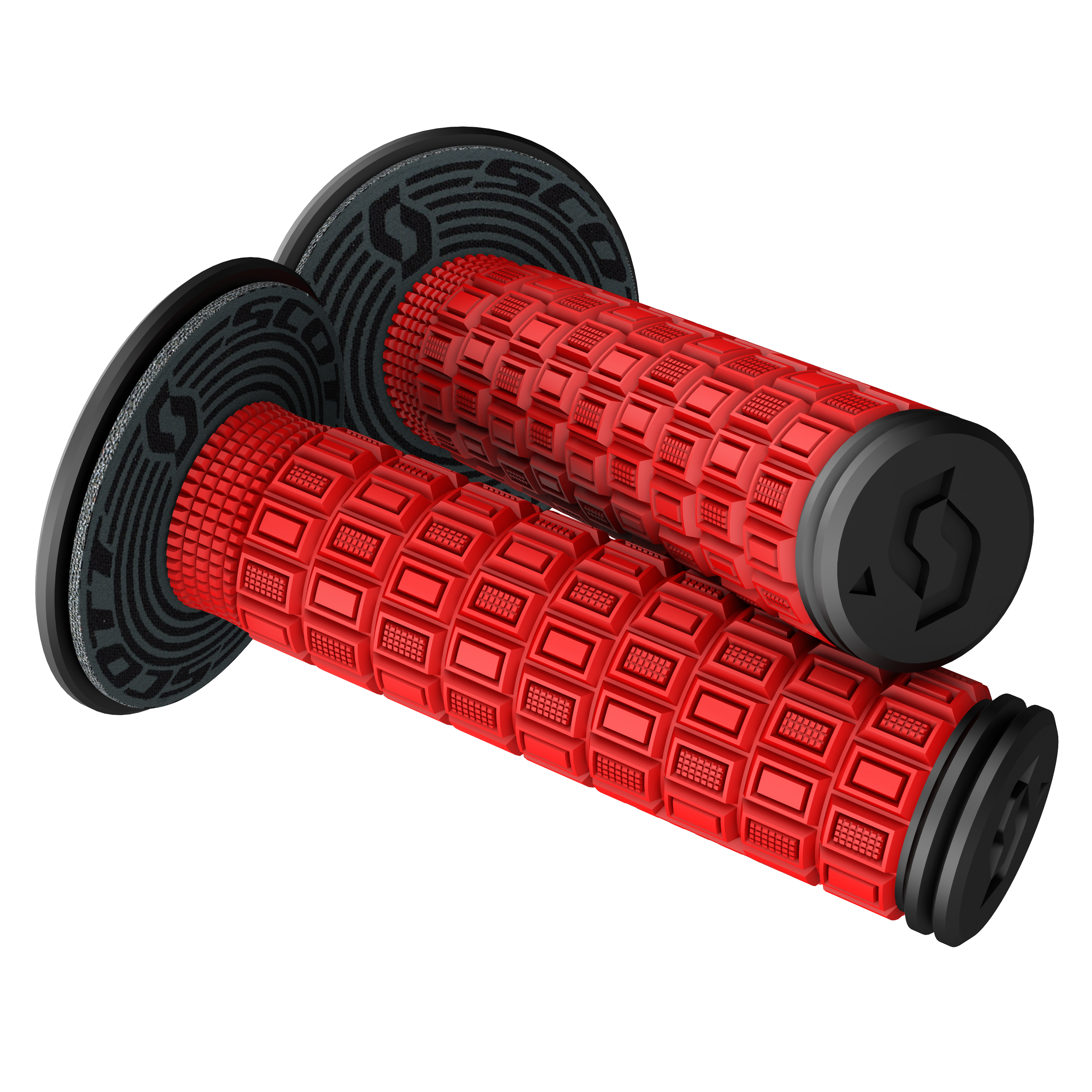 SCOTT Grips - Mellow - Red/Black 269305-4959