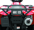 QuadBoss, QuadBoss ATV License Plate Kit - Black for Powersports Vehicles