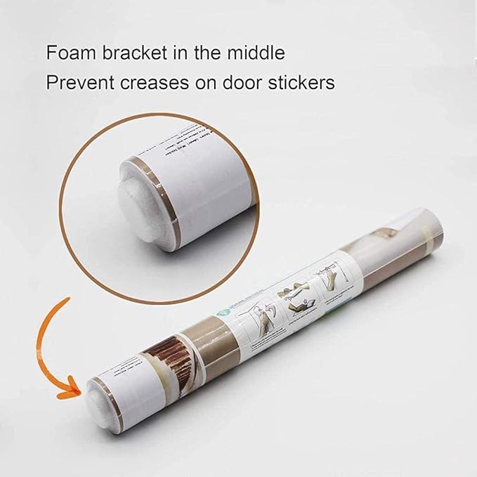 3D Door Stickers Murals Peel and Stick - Cat Becomes Tiger - Door Wallpaper Self-Adhesive Decals Removable PVC Waterproof Poster for Bedroom Living Room 30.3" x 78.7"
