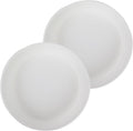 The HC Companies Flower Pot Saucers - Plastic Plant Saucer for Outdoors & Indoors - Traditional Design Plant Pot Trays for Water Drainage - Durable & Stylish Round Plant Tray (14-inch White)