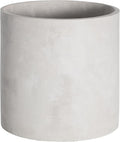 Plant Pots - 7.7 inch Cement Planters Indoor - Modern Grey Flower Pot with Drainage Hole - Home Office Decor