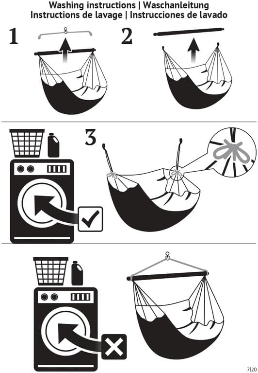 LA SIESTA® - XL King Habana Cotton Hammock Chair & CasaMount - Hanging Chair w/Suspension Kit for Walls Ceilings & Square Beams - Indoor Outdoor Swing Hanging Chair Bedroom Patio Balcony - Azure