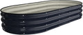 Kesfitt Raised Garden Bed Kit,Outdoor Galvanized Planter Raised Boxes with Safety Edging and Gloves,Large Metal Raised Garden Beds for Gardening Vegetables,Fruits,Flower(6x3x1FT)