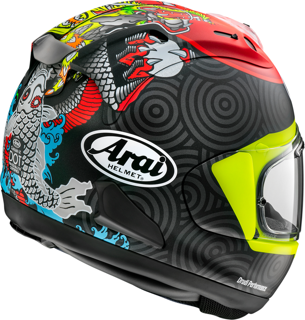 ARAI HELMETS, ARAI Helmets Corsair-X Tatsuki Helmet - Medium 0101-17619 with VAS Shield Mechanism and Advanced Safety Features