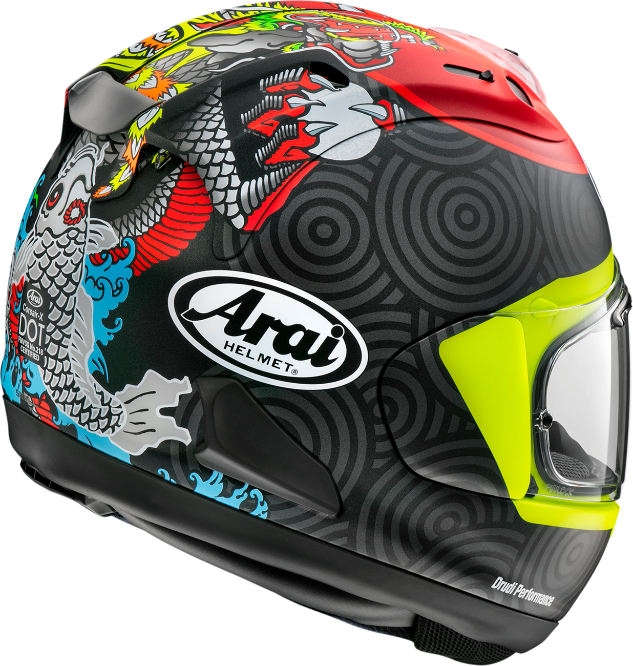 ARAI HELMETS, ARAI Helmets Corsair-X Tatsuki Helmet - Medium 0101-17619 with VAS Shield Mechanism and Advanced Safety Features