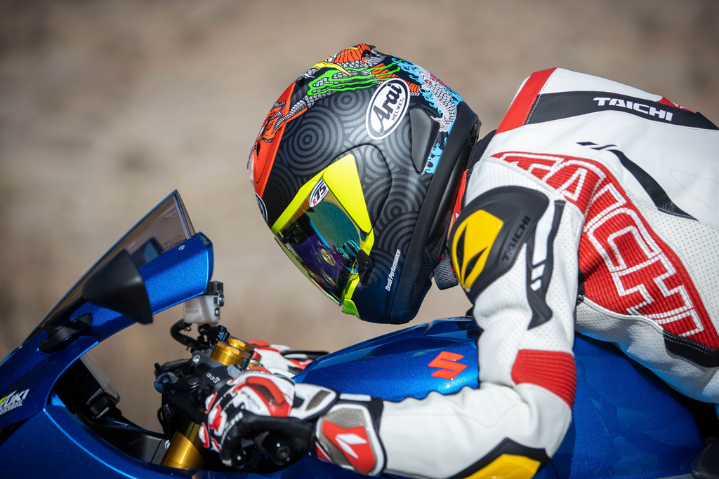 ARAI HELMETS, ARAI Helmets Corsair-X Tatsuki Helmet - Medium 0101-17619 with VAS Shield Mechanism and Advanced Safety Features