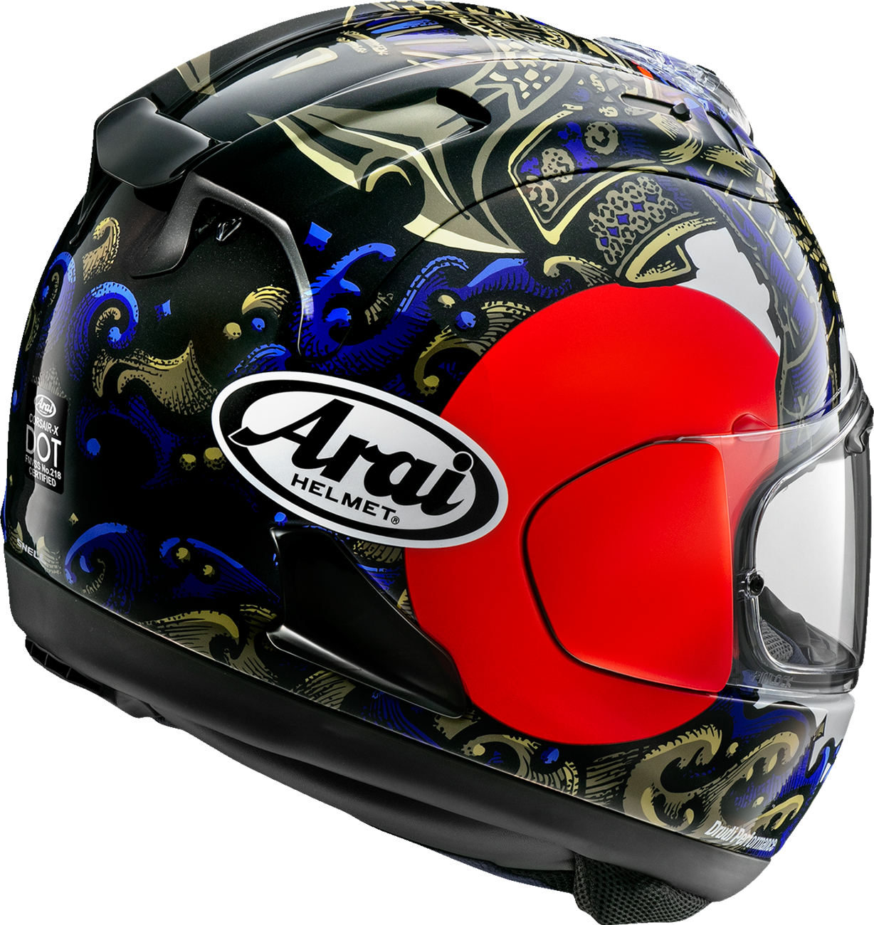 ARAI HELMETS, ARAI HELMETS Corsair-X Shogun Helmet Small – VAS Shield Mechanism and Advanced Safety Features