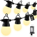 Outdoor String lamp 12 feet can be Connected G50 Anti-Fall Waterproof lampshade IP65 Waterproof Warm White Light Suitable for Garden terraces