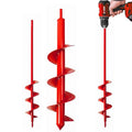 Garden Auger Drill Bit for Planting-1.6x16'' & 3.54x15.7,Ground Earth Spiral Drill Bit for 3/8" Hex Drive Drill, Yard Auger Drill for Bulbs Planting, Hole Digger Flowers,Umbrella Holes,Bedding Digging