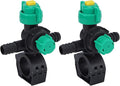 Misting Nozzles, External Thread Agricultural Sprayer Fan Shaped Spraying Nozzle, Hose Drip Irrigation Sprayer Nozzle for Agriculture, 2 Pcs
