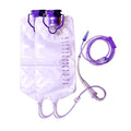 Water Drip Bags,1200ml Nutrition Bag Fluid Dripper Supply with Large Bore & Tube for Plants, 2 Pcs