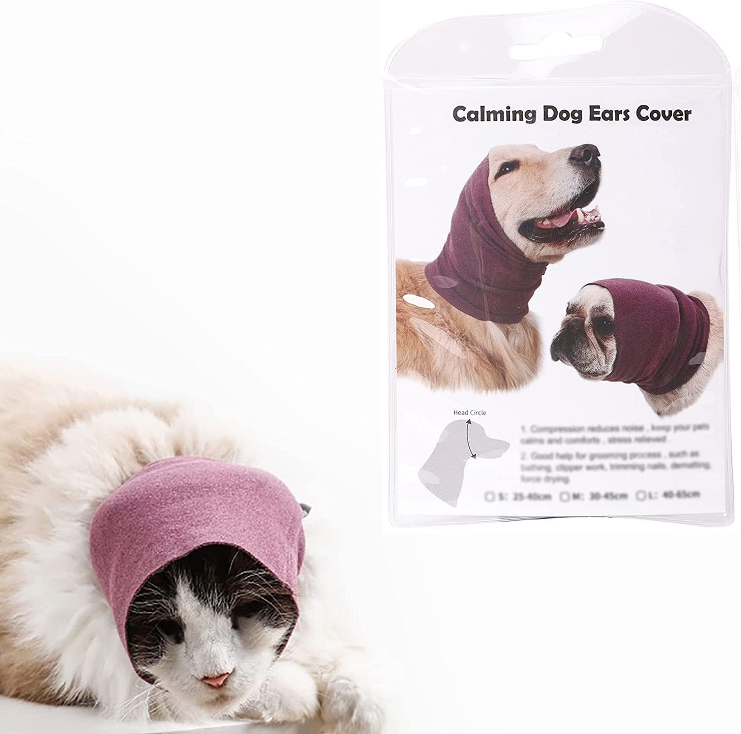 Pet Ear Muff Headband for Dogs & Cats – Noise, Cold & Ear Protection