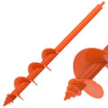 Auger Drill Bit for Planting 3 x 24'', Threaded Garden Auger Post Hole Digger, Spiral Drill Earth Dirt Augers for Bulb, Vegetables, Fence Posts and Umbrella Holes, Fits in 3/8” Drill Chuck