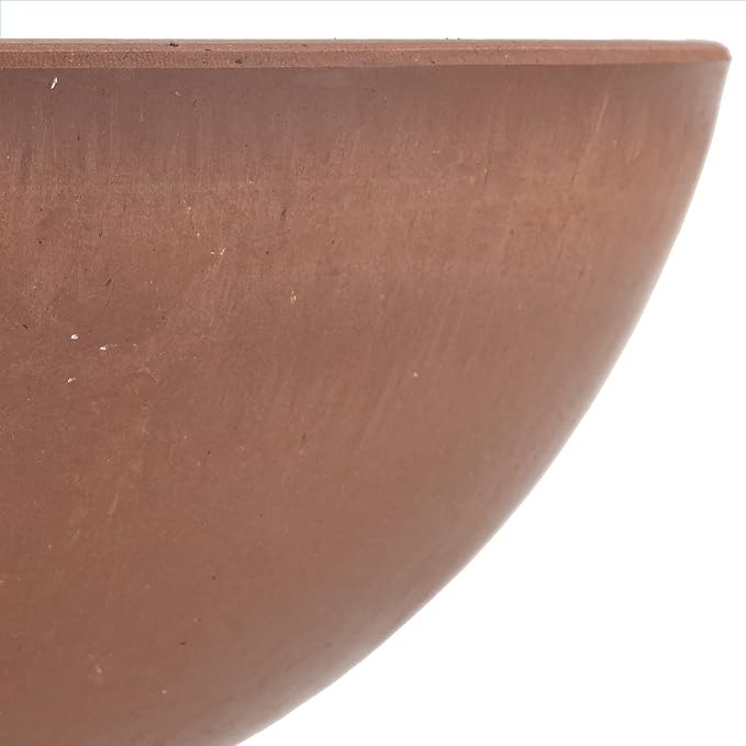 PSW Pot Collection Shallow Garden Bowl Low Planter for Succulents, Bonsai, Fairy Gardens, Herbs, 10-inch, Terra Cotta Color (Pack of 2)