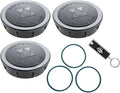Pack Rainbird Sprinkler Head Cap and Seals, 1800XC - Rainbird 1800 Series Spray Head Cap, Sprinkler Head Cover, 1800CAPS Spray Head Cap, Xeri-Cap for 1800 Series Spray Bodies w/ LED Keychain Light