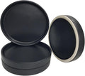 Plant Saucer Pot Tray Planter Saucers 4 5 6 7 8 9 10 11 12 Inch Black 4 Pack for Indoors Outdoor, Durable Sturdy Ceramic Flower Drainage Tray for Glazed Pots Base (4.7 Inch-Black)