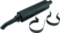 QuadBoss, QuadBoss Universal Muffler Part #157108 for Powersports Vehicles with Black Finish and Welded Internal Components