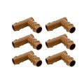 Dnyta 20pcs 1/2 Inch Drip Irrigation Elbow Fittings Elbow Connector (17mm) Drip Irrigation Fittings for Most 1/2" Irrigation Tubing or Sprinkler Systems