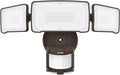 LEPOWER LED Security Light Motion Sensor Light Outdoor, 38W 4200LM Motion Security Light, 5500K, IP65 Waterproof, 3 Head Motion Detected Flood Light for Garage, Yard, Porch (Not Solar Powered, Brown)