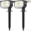 Solar Spot Lights Outdoor Landscape Lights, 50 LEDs Solar Spotlight Outdoor Auto On/Off with 3 Modes, IP67 Solar Outdoor Lights Waterproof Garden Light, 2-in-1 Solar Spotlight for Yard
