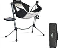SUNNYFEEL Hammock Camping Chair, Oversized Swinging Camping Chair, Portable Hammock Chairs with Cup Holder, Beach Mat, MAX 300lbs Heavy Duty for Outdoor Travel Lawn Backyard Beach (Black)