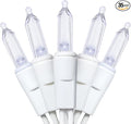 MULTI-SPARKING White Christmas LED Lights - 35 Count Cool White Christmas String Lights for Small Tree, Crafts, Holiday, Indoor/Outdoor Decorations, 11 Feet White Wire, UL Certified, Connectable
