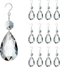 12pcs Crystal Suncatchers, Hanging Crystals Chandelier Prisms for Windows, Rainbow Maker Home Decoration