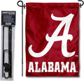 College Flags & Banners Co. Alabama Crimson Tide Script A Garden Flag with Stand Holder
