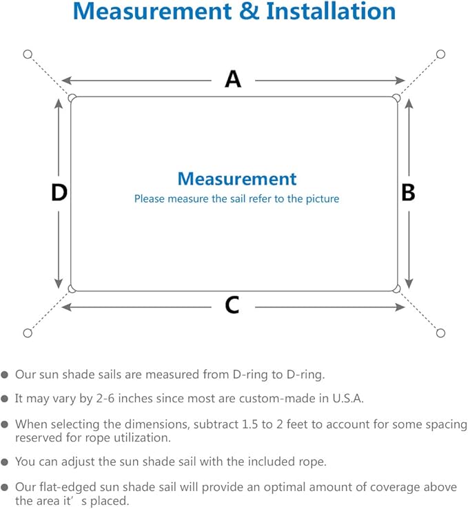 Eden's Decor Straight Flat-Edged Sun Shade Sail Rectangular 16' x 19' Brown UV-Blocking Outdoor Canopy Fabric Cloth Awning for Pergola Patio Garden Backyard Custom Size