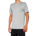 100% Mission Athletic T-Shirt - Gray - Medium 20014-00006