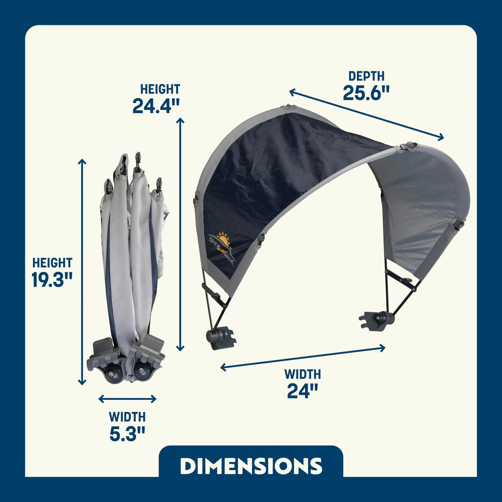 GCI Outdoor Universal Chair Clip on SunShade Accessory