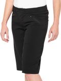 100% Women's Ridecamp Shorts - Black - Medium 40037-00001